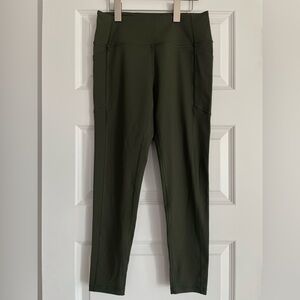 victoria’s Secret Olive green sports tights leggings size medium 24”